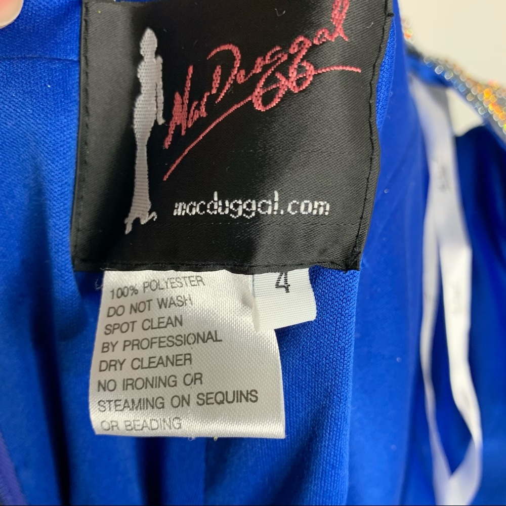 Mac Duggal mermaid gown ball gown  prom homecoming formal maxi 4 iridescent - Picture 11 of 14